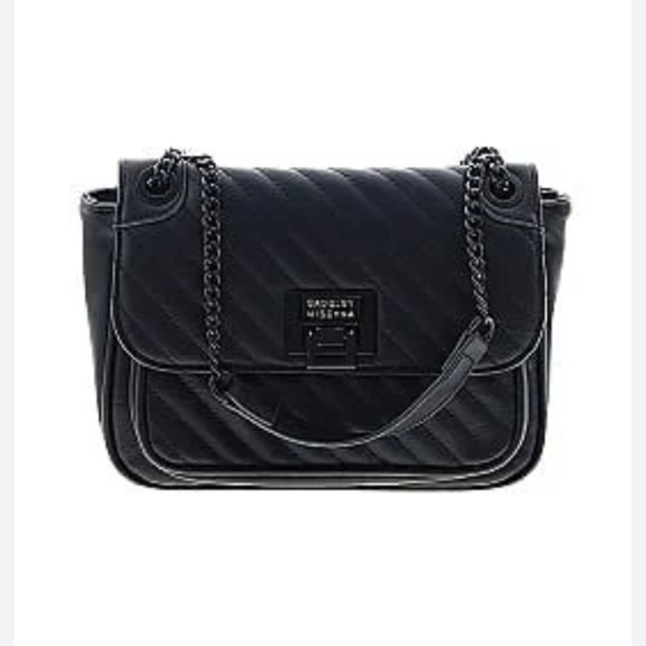 BADGLEY MISCHKA Black Quilted Leather Crossbody Bag - Picture 5 of 12